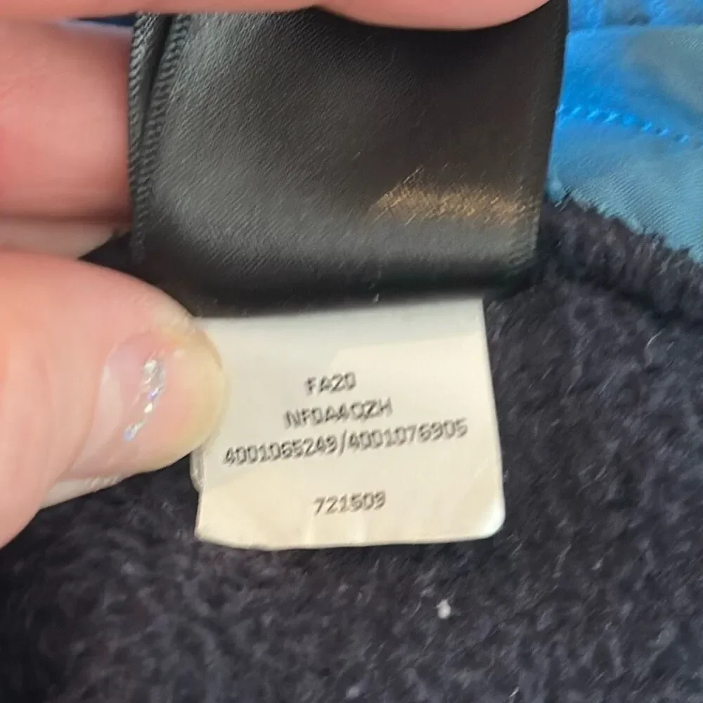 The North Face Men's Carbondale Blue Fleece‎ Vest Size XL Full Zip